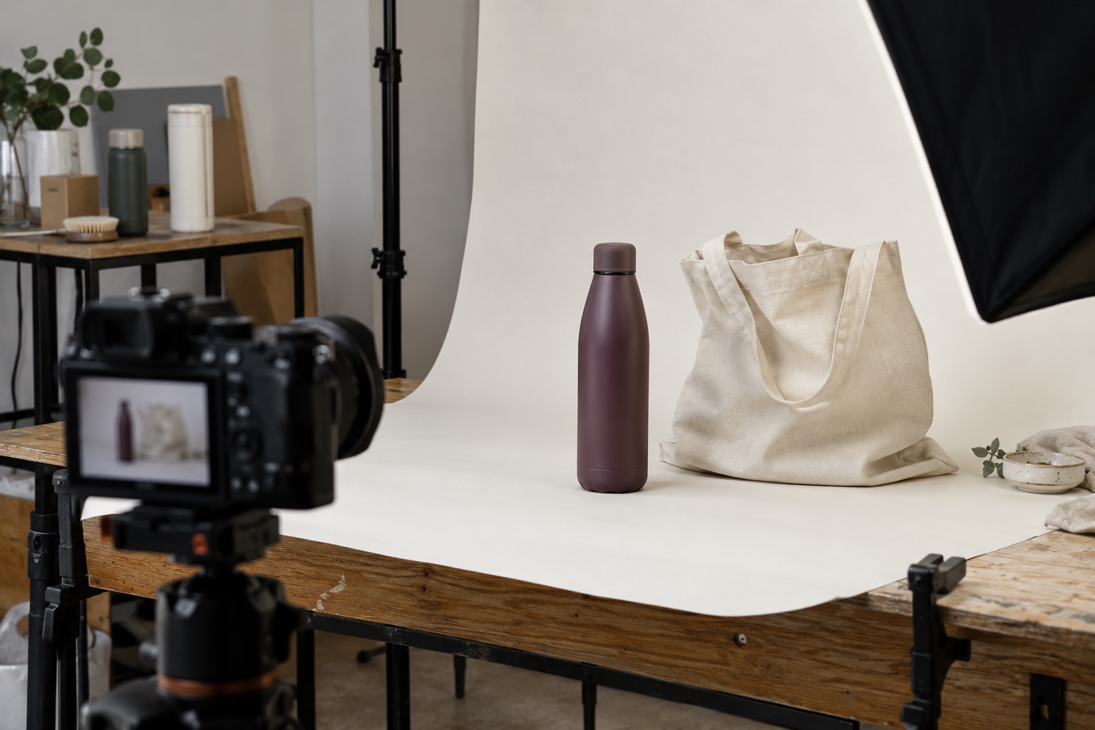 The products — illustrative commerce photography